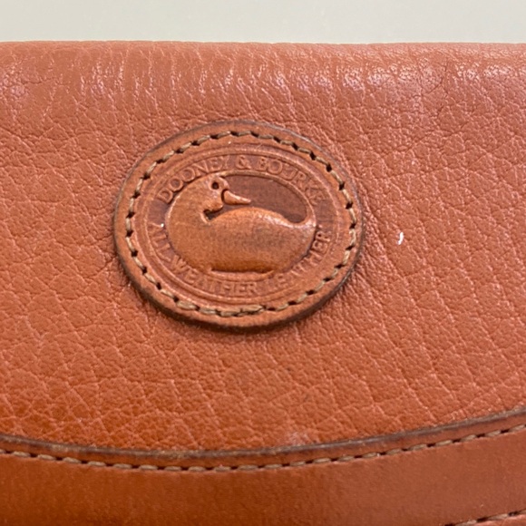 Brown Leather Wallet VINTAGE Dooney and bourse - Picture 3 of 16